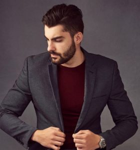 Men's Dark Grey Suit