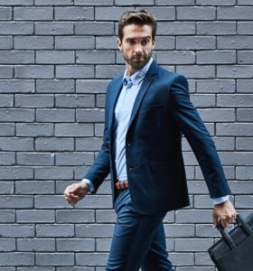 Dark Blue Office Suit